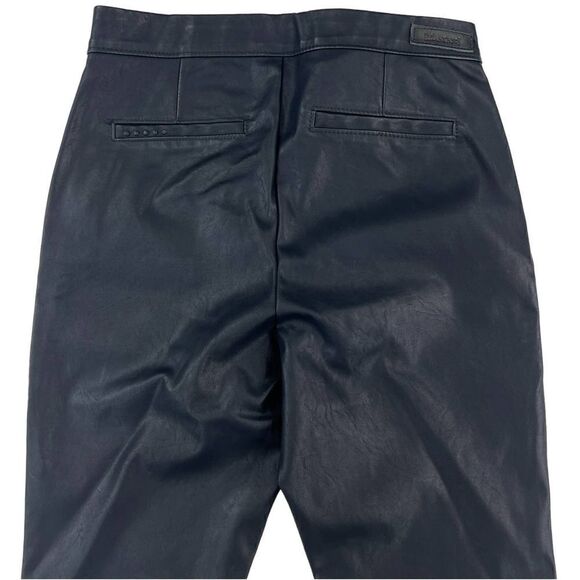 New Blanknyc Women Black Slim Pants Faux Leather Leggings Zipper Back US 25 - Picture 6 of 11